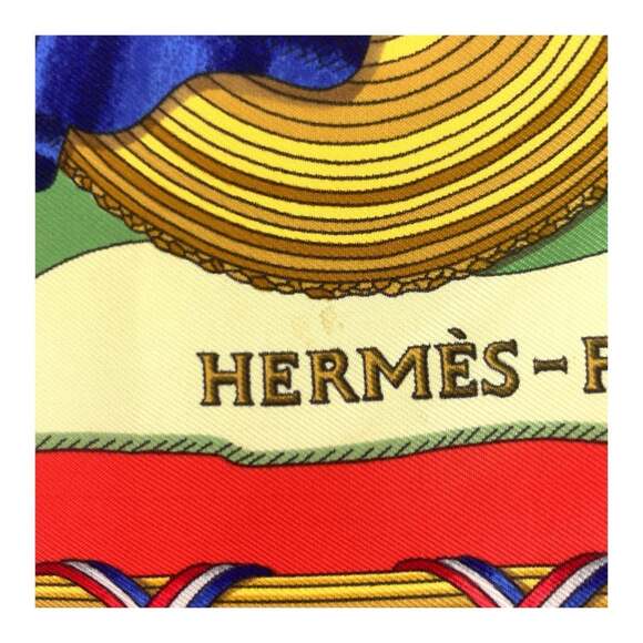 HERMES Black Silk Scarf - Picture 5 of 6